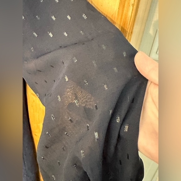 Express Dress Blue w/Silver Accents Great Detailing Long Sleeves NWT Size XL - Picture 8 of 15